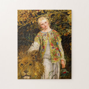 Puzzle Una et le Lion, 1860 par William Bell Scott