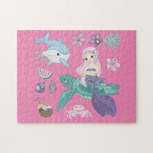 Puzzle "under the sea" for girls.