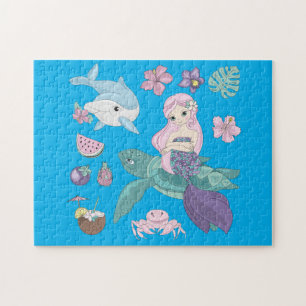 Puzzle "under the sea" for girls.