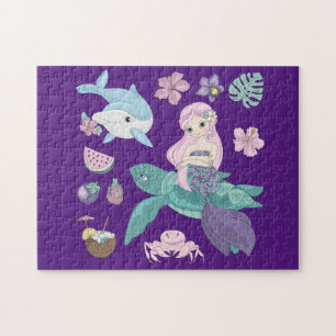 Puzzle "under the sea" for girls.