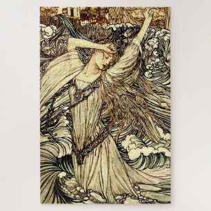 Puzzle "Undine in the Waves" par Arthur Rackham
