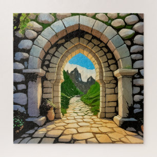 Puzzle Une arche de pierre vibrante