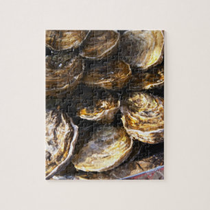 Puzzle Une assiette d'huîtres.