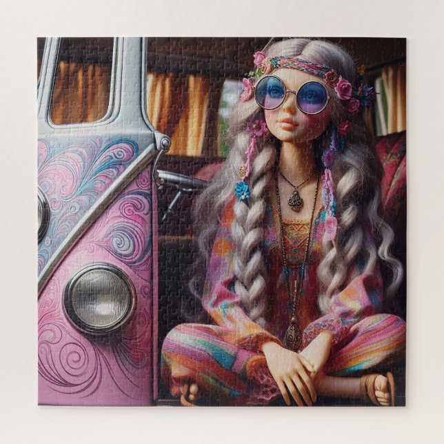 Puzzle Une belle hippie (Vertical)