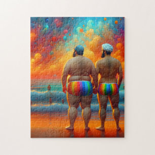 Puzzle une belle journée gay à la plage