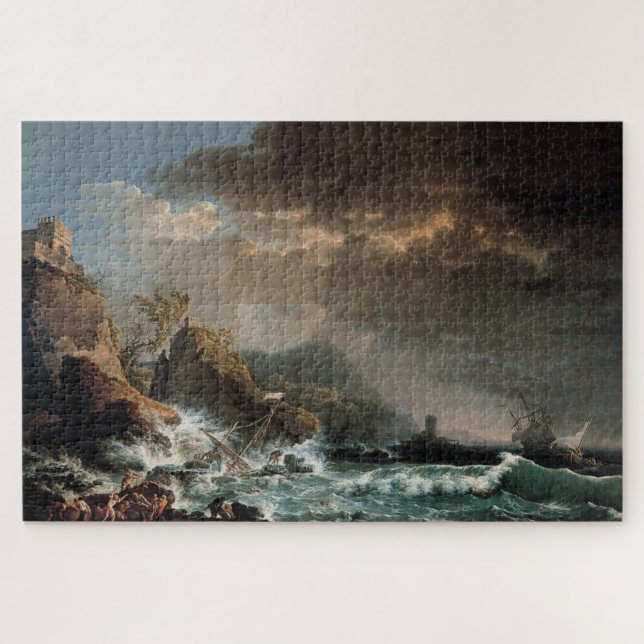 Puzzle Une épave dans une Rocky Inlet (Horizontal)