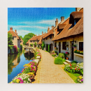Puzzle Une escapade de village serein