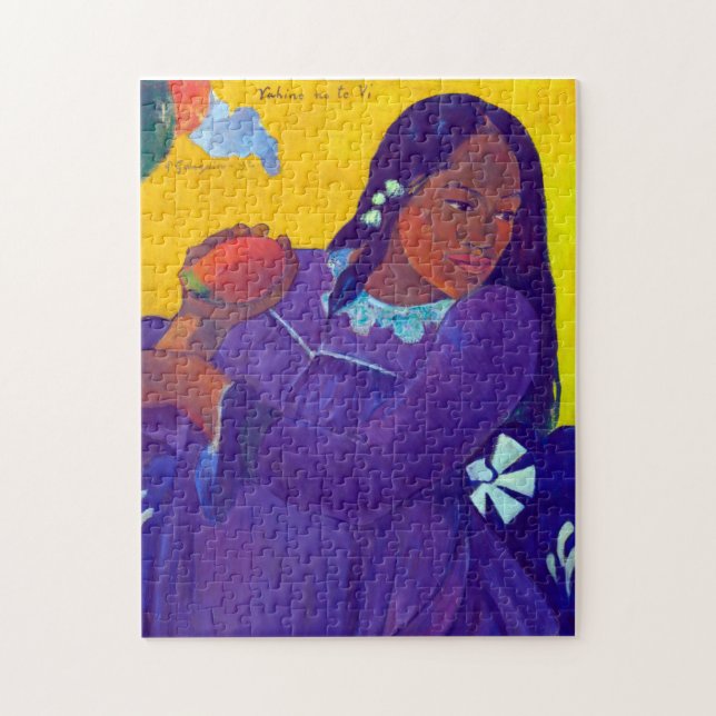 Puzzle Une femme avec un manchot, Gauguin (Vertical)