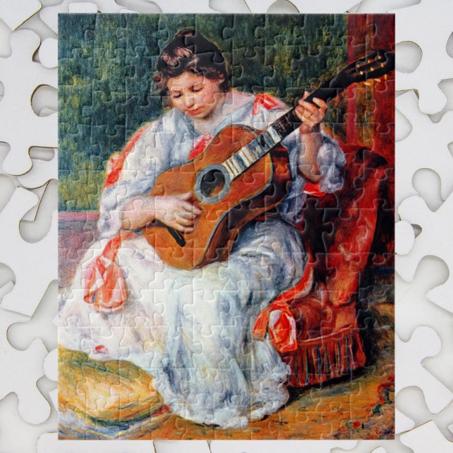 Puzzle Une femme jouant à la guitare par Pierre Renoir (Créateur téléchargé)