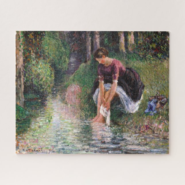 Puzzle Une Femme Lave Ses Pieds Camille Pissarro (Horizontal)