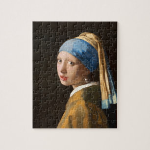 Puzzle Une fille avec un portrait à perle