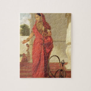Puzzle Une fille de danse indienne avec un narguilé, 177