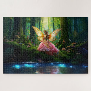 Puzzle Une forêt féerique magique