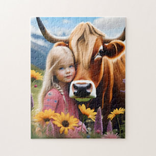 Puzzle **"Une obligation des Highlands : un enfant et sa 
