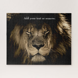 Puzzle Une photo d'un lion africain mâle,