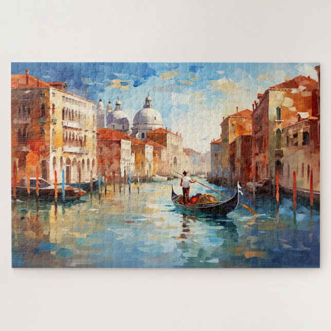 Puzzle Une vision artistique rêvée de la ville flottante  (Horizontal)