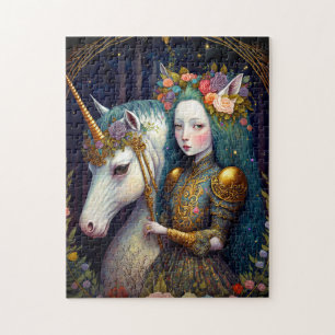 Puzzle Unicorn et Lady Imaginaire Art