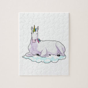 Puzzle Unicorn on cloud