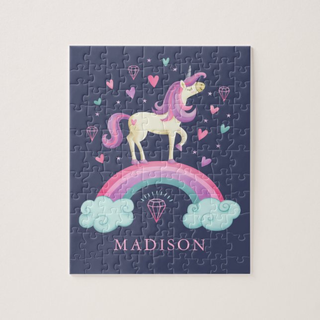 Puzzle Unicorne arc-en-ciel magique (Vertical)
