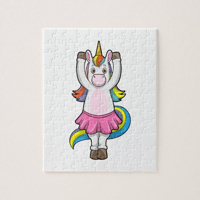 Puzzle Unicorne au Ballet Dance avec jupe (Vertical)