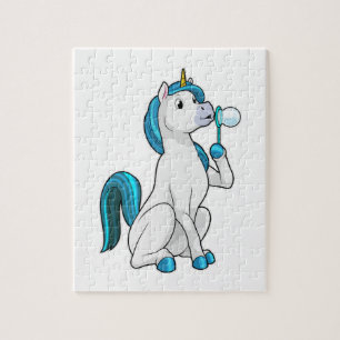 Puzzle Unicorne avec bulles de savon