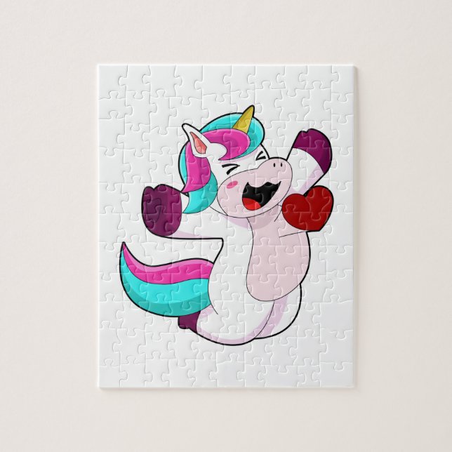 Puzzle Unicorne avec coeur (Vertical)