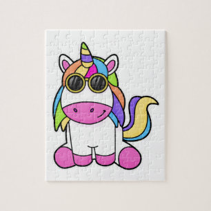 Puzzle Unicorne avec lunettes de soleil
