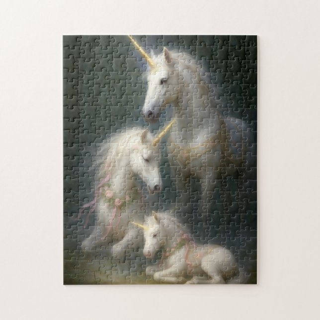 Puzzle Unicorns newborn baby (Vertical)