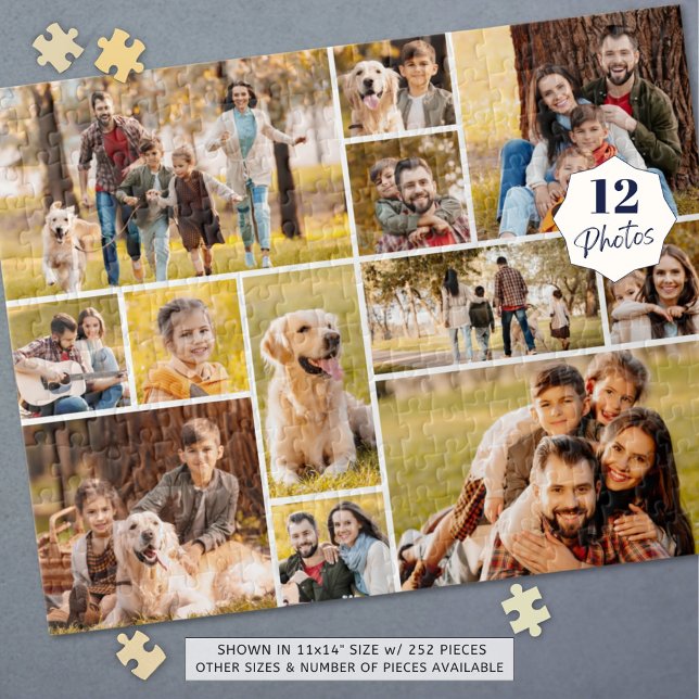 Puzzle Unique 12 Photo Collage Simple (Créateur téléchargé)