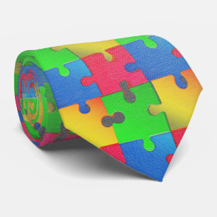 Puzzle Unity – Bold Colour Chaos Tie