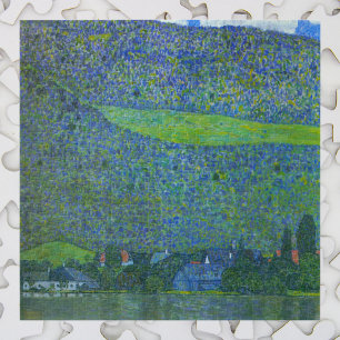 Puzzle Unterach à Attersee par Klimt, Art Nouveau Vintage