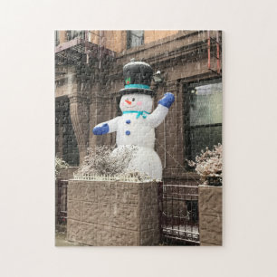 Puzzle Upper West Snowman New York City NYC Snow