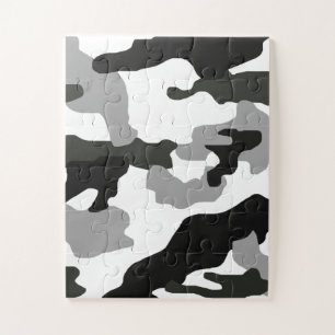 Puzzle Urban grey camouflage no. 15 print