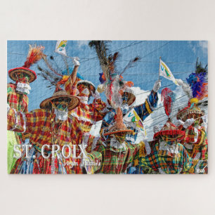 Puzzle US Virgin Islands Flags Moko Jumbies St. Croix