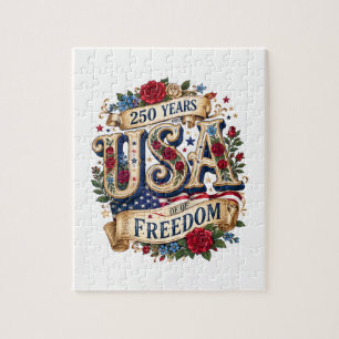 Puzzle USA 250 Ans de Liberté Florale Américaine