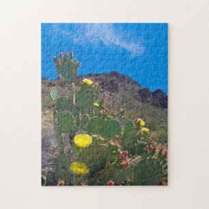 Puzzle USA, Arizona. Cactus Dans Les Collines