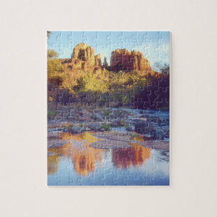 Puzzle USA, Arizona, Sedona. Le reflet de la Roche de la