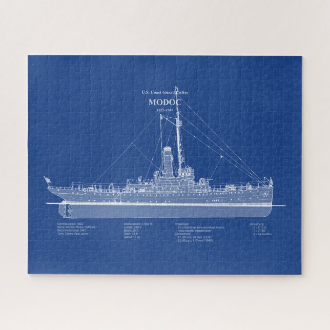 Puzzle USCG Cutter Modoc wpg-46 - ABD (Horizontal)