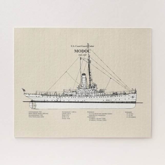 Puzzle USCG Cutter Modoc wpg-46 - SBD (Horizontal)