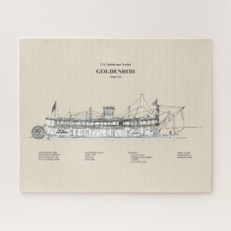 Puzzle USCG Lighthouse Tender Goldenrod - SBD