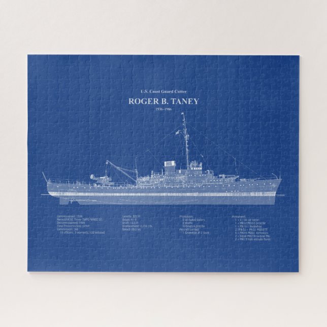 Puzzle USCG Roger B. Taney whec-37 - ABD (Horizontal)