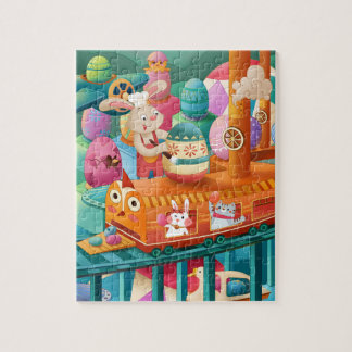 Puzzle Usine d'oeufs de Pâques mignonne