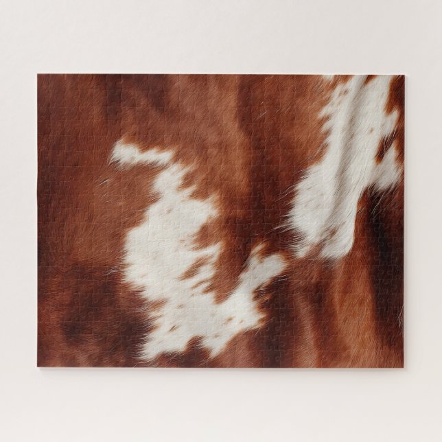 Puzzle Vache blanche Brown (Horizontal)