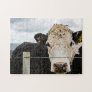 Puzzle Vache par la clôture
