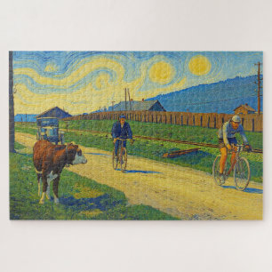 Puzzle Vache regardant Jules Buysse Tour de France 1926