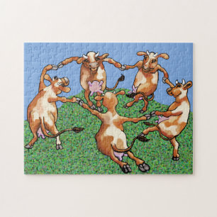 Puzzle Vaches dansantes par Mootisse