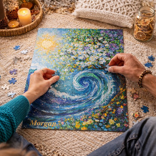 Puzzle Vague Océanique Fantaisiste   Peinture Impressionn