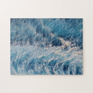 Puzzle Vagues bleu océan