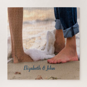 Puzzle Vagues de plage tropicale Couple