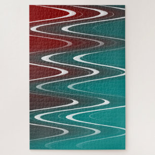 Puzzle Vagues en blanc